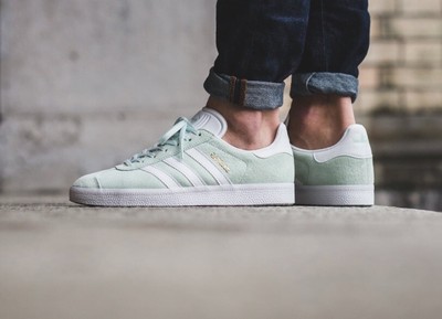 mint green adidas gazelle