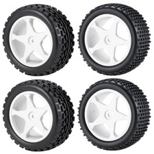 RC Buggy Front/Rear Tires W/Wheels Rims for 1/10 TT02 RC Car