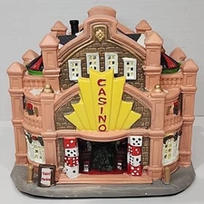 Holiday Time CASINO Vintage Victorian 2023 Ceramic House Christmas Holiday Decor