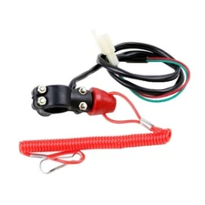 Motorcycle ATV Engine Stop Kill Switch Safety Tether Lanyard Pit Dirt Quad N534