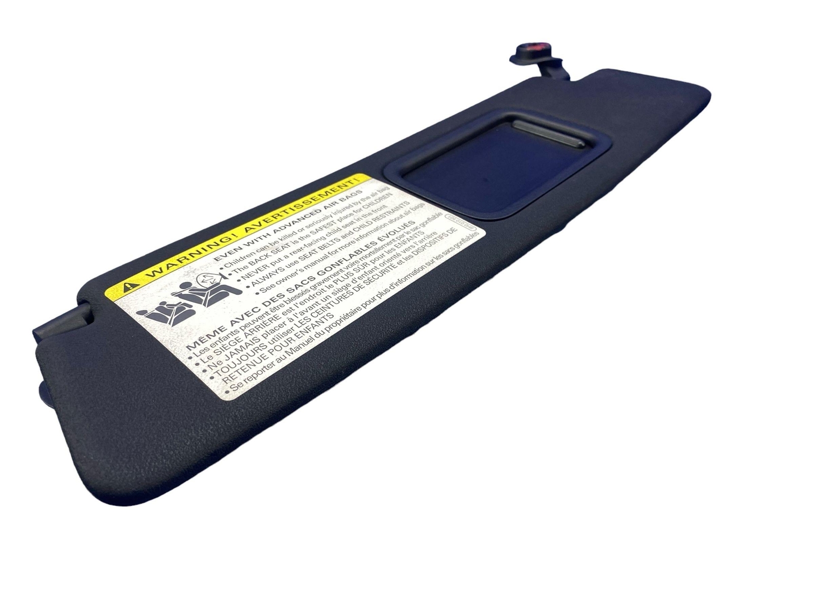 2008-2015 AUDI R8 SPYDER FRONT RIGHT SUNVISOR SHADE SUN VISOR BLACK