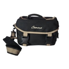 Camera Bag Multi Compartment Buckle Embroidered Softshell w/ Strap Carrying Case