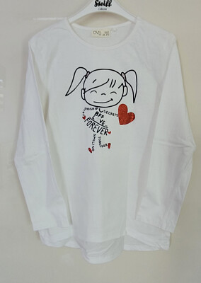 neu OVS Longsleeve* Gr. 140* Mädchen mit Glitzermotiv  