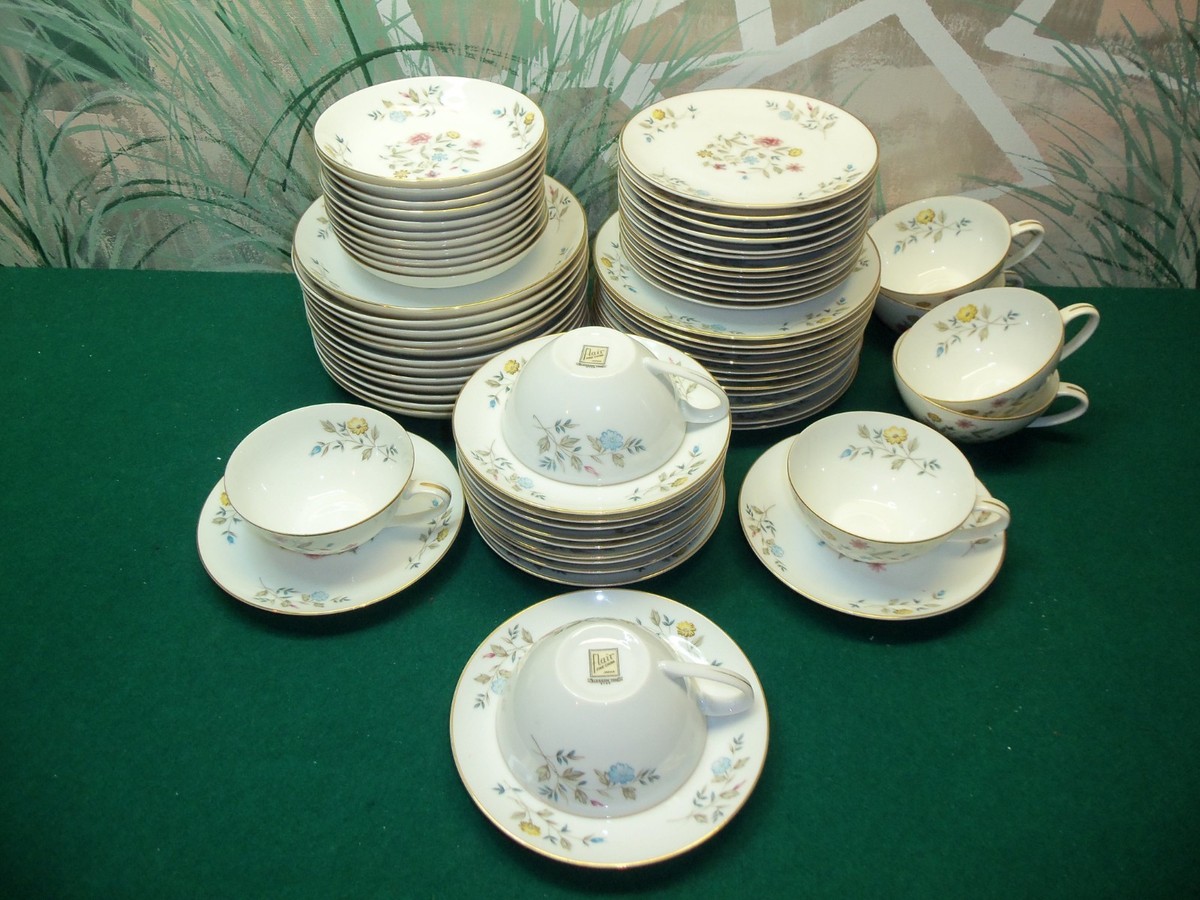 58 PIECE SET OF FLAIR FINE CHINA BLOSSOM TIME PATTERN 8145 - MADE
