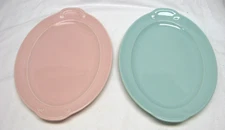 VTG 1940's TAYLOR, SMITH & TAYLOR LU RAY PASTELS 8X12 PLATTERS - SOLD SEPARATELY