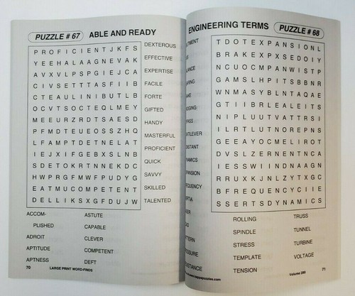 Kappa Large Print Word-Finds Puzzle Books, Largest Selection of Volumes. U-PICK! - Imagen 26 de 176
