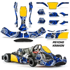 Go Kart Graphics Decals Stickers For CRG New Age NA3 PSYCHOKRAKEN U K