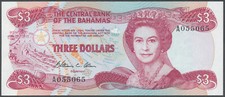 Bahamas - 3 Dollars 1984 UNC - Pick 44