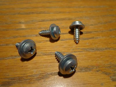 64-74 Mopar A B E C Body Cuda Washer Bottle Trunk Vent Filler Tube Screws (4)
