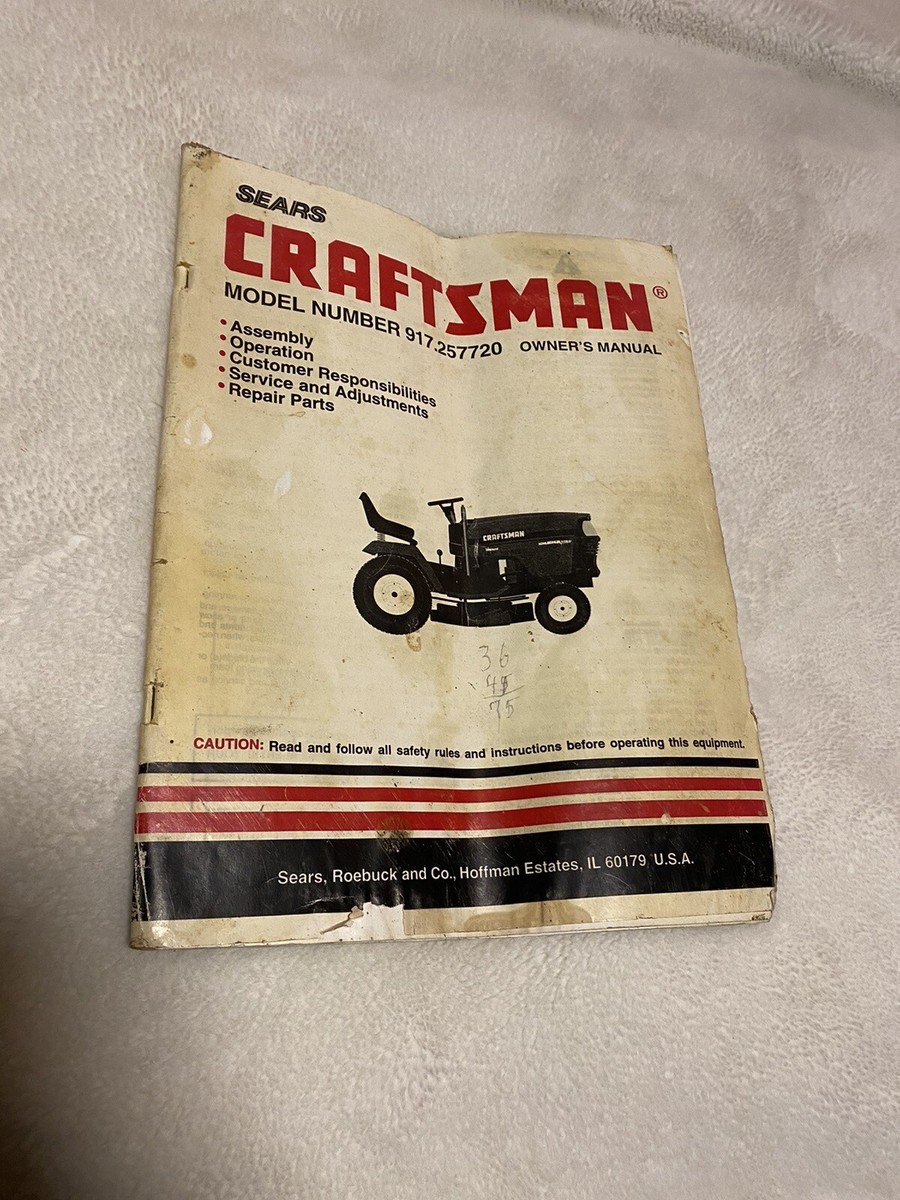 Riding Mower Manual Craftsman T130 Manual Craftsman 42-in Gear