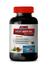 omega fatty acids - ORGANIC HEMP SEED OIL 1400mg (1) - muscle and joint support