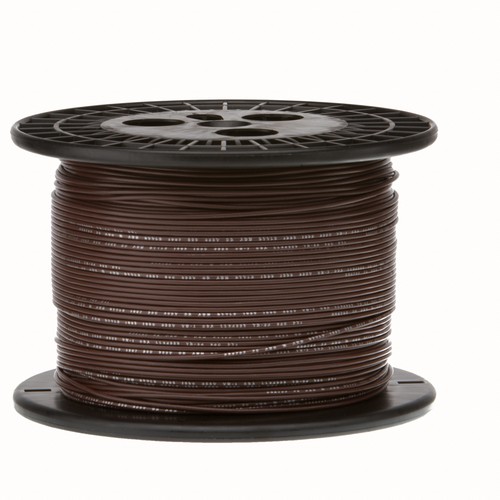 22 AWG Gauge Stranded Hook Up Wire Brown 1000 ft 0.0253" UL1007 300