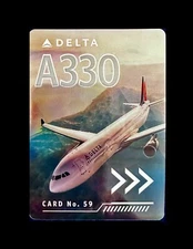 2022 DELTA AIRLINES A330-300 AIRBUS #59 Collector Card Pilot