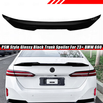 GLOSS BLACK STYLE FOR 2023-25 BMW G60 530i 540i i5 HIGHKICK TRUNK SPOILER WING