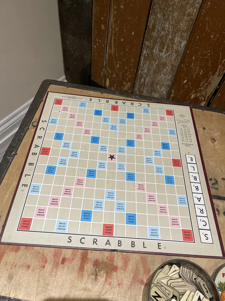 Scrabble Board Vintage Board Games Crossword Game Family Fun - Image 2 of 4