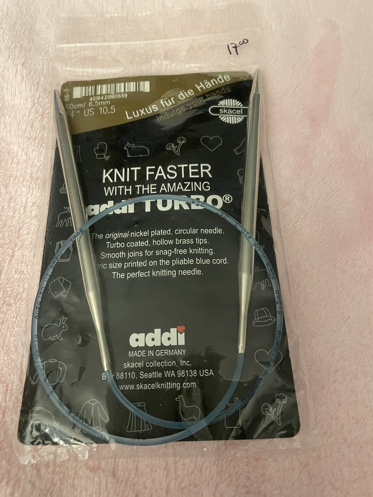 Addi Turbo 24” 10.5 6.5 mm Circular Knitting needle original and most ...