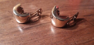 boucles d'oreilles à clip Pierre Lang vergoldet - gold plated clip earrings