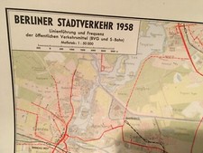 Berliner Stadtverkehr Januar 1958 Liniennetz Frequenzen Straßenbahn/S-/U-Bahn