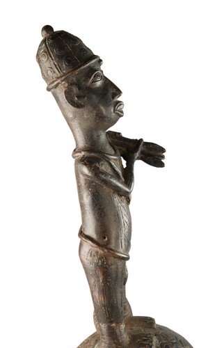 Bronze Fighter Ife Leopard 48 CM - Style Kingdom Of Benin Nigeria - 17308 - Picture 10 of 14