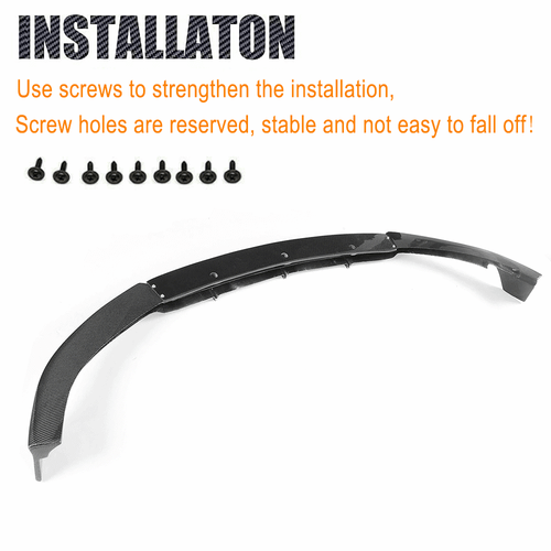 Alerón delantero de carbono para Mercedes C205 A205 C63 AMG Coupe 15-18 - Imagen 9 de 11