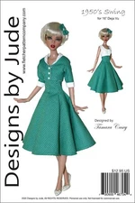 1950's Swing Doll Clothes Sewing Pattern 16" Deja Vu Dolls Tonner