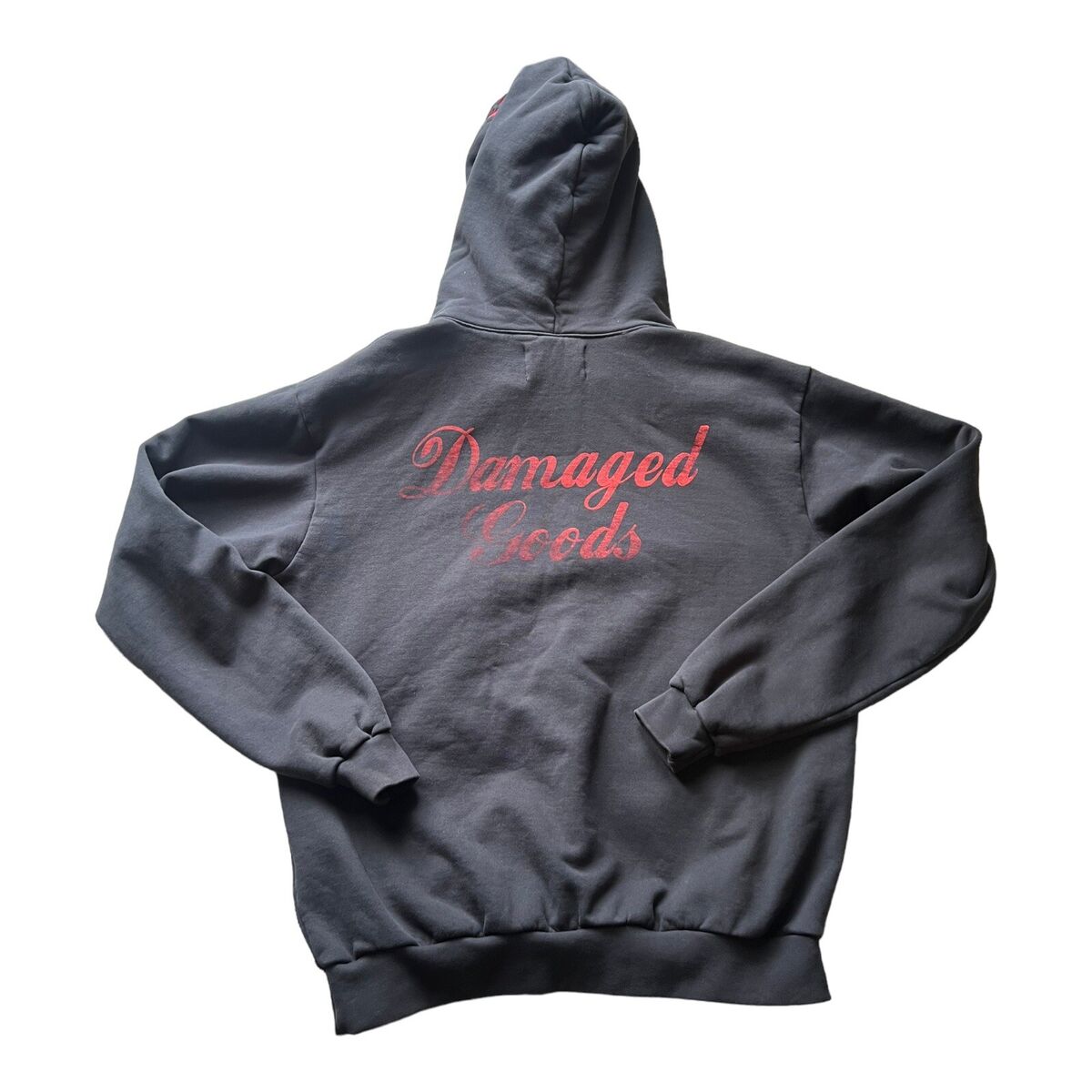 For Those Who Sin x Damaged Goods Embroidered Hoodie Black For Those Who Sin x Damaged Goods Embroidered Hoodie Black