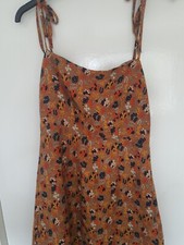 Nasty Gal Retro Floral Cotton Cami Mini Dress Size 6