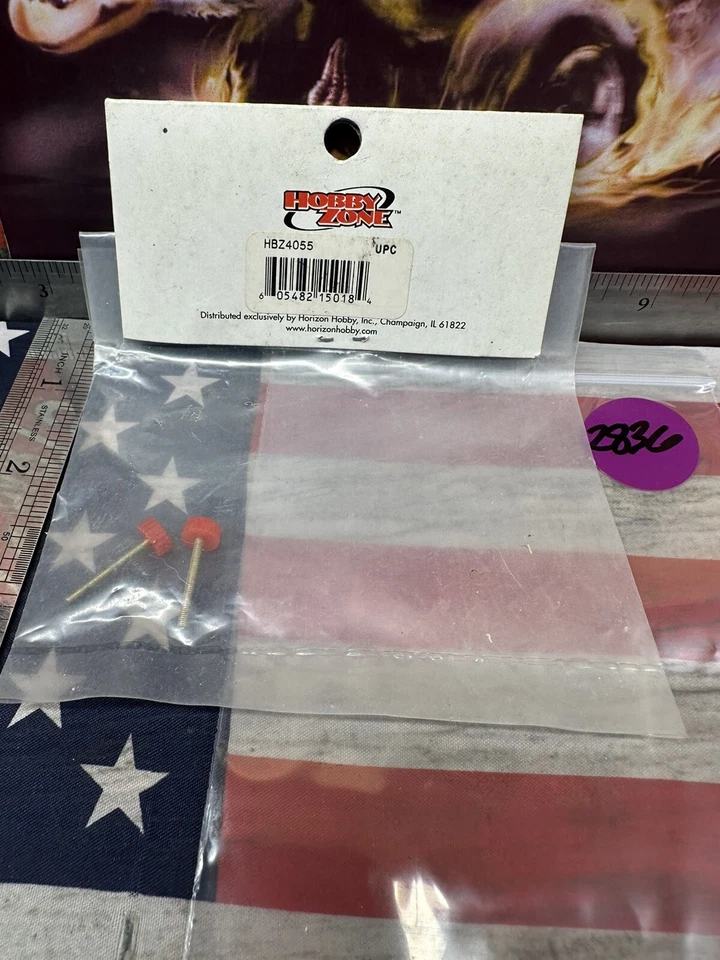 HobbyZone HBZ4055 Red Tail Screws for: FTB 2pc. - Image 2 of 4