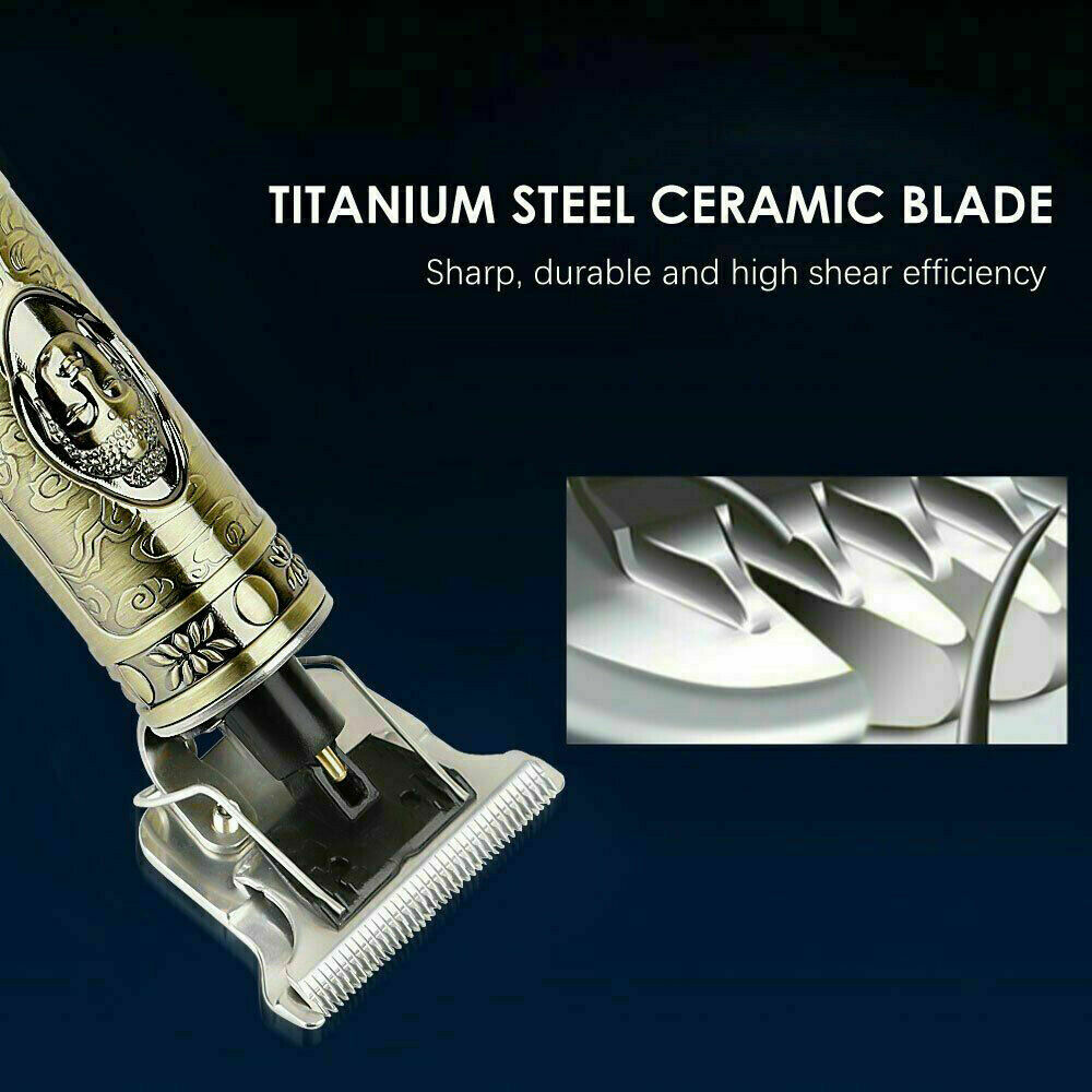 Tondeuse Barbe Et Coupe-cheveux électrique SKELETON - Rechargeable, Lavable, Or