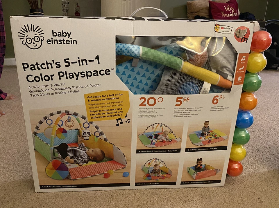 tapete de brincar baby einstein 5 em 1 desenvolvimento precoce - Imagem 4 de 4