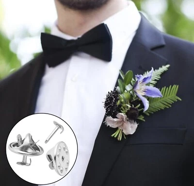 30 Pairs Butterfly Clutch Tie Tacks Pin Back Replacement - Image 1 of 4