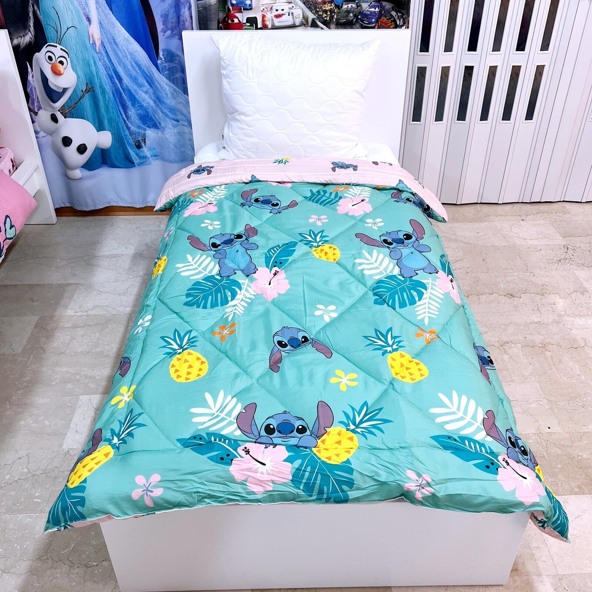 Disney Stitch Couette Couverture Rembourré 140x200 CM Lit Simple Lit Berceau