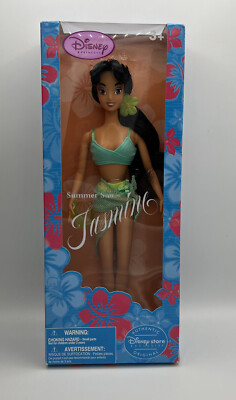 Disney Store Exclusive Summer Sun Jasmine Doll Aladdin Princess NEW In Box HTF