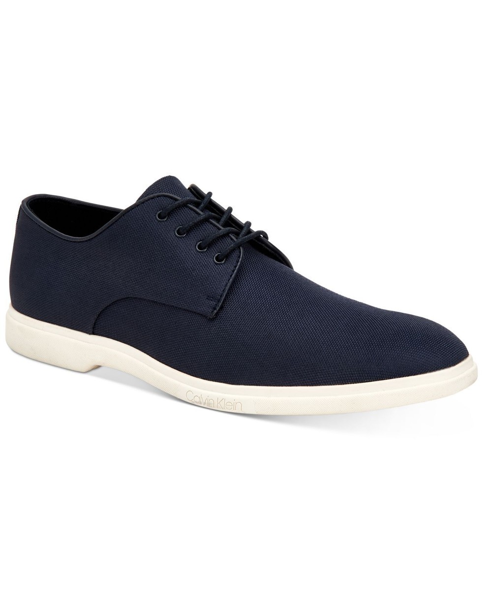 Calvin Klein Mens Theon Ballistic Nylon Oxfords Color Blue Size 9.5 eBay