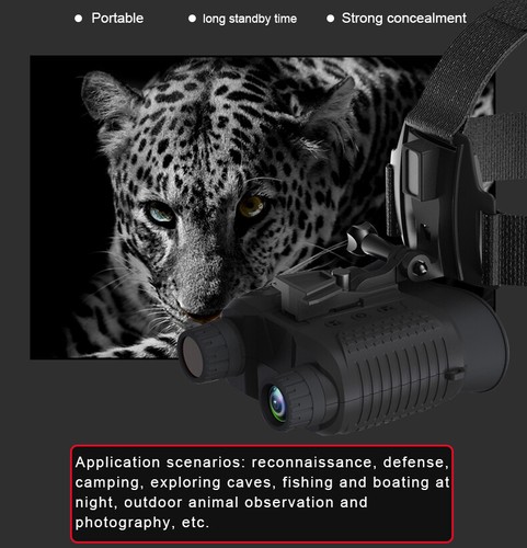 850nm 8X Night Vision Goggles IR Binoculars 1080P HD Camera Outdoor Hunting - Picture 5 of 22