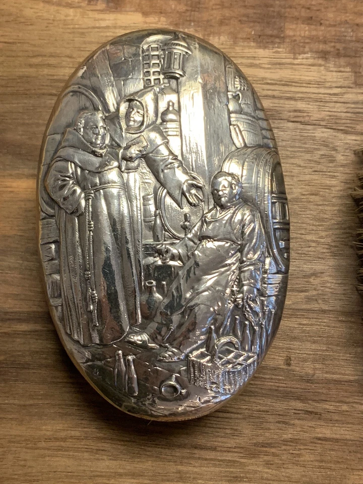 R Wallace & Sons Sterling Drunken Monk Fraile Par de Cepillos de Bellas Artes 1880 Foto 2 de 4