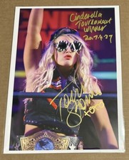 Toni Storm Autograph Signed 2017 Stardom Cinderella Tournament Winner Photo AEW