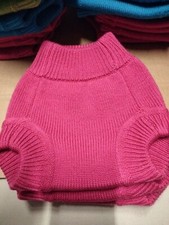 Sloomb Sustainablebabyish Knit Wool Diaper Cover Ups Extra Small Pink