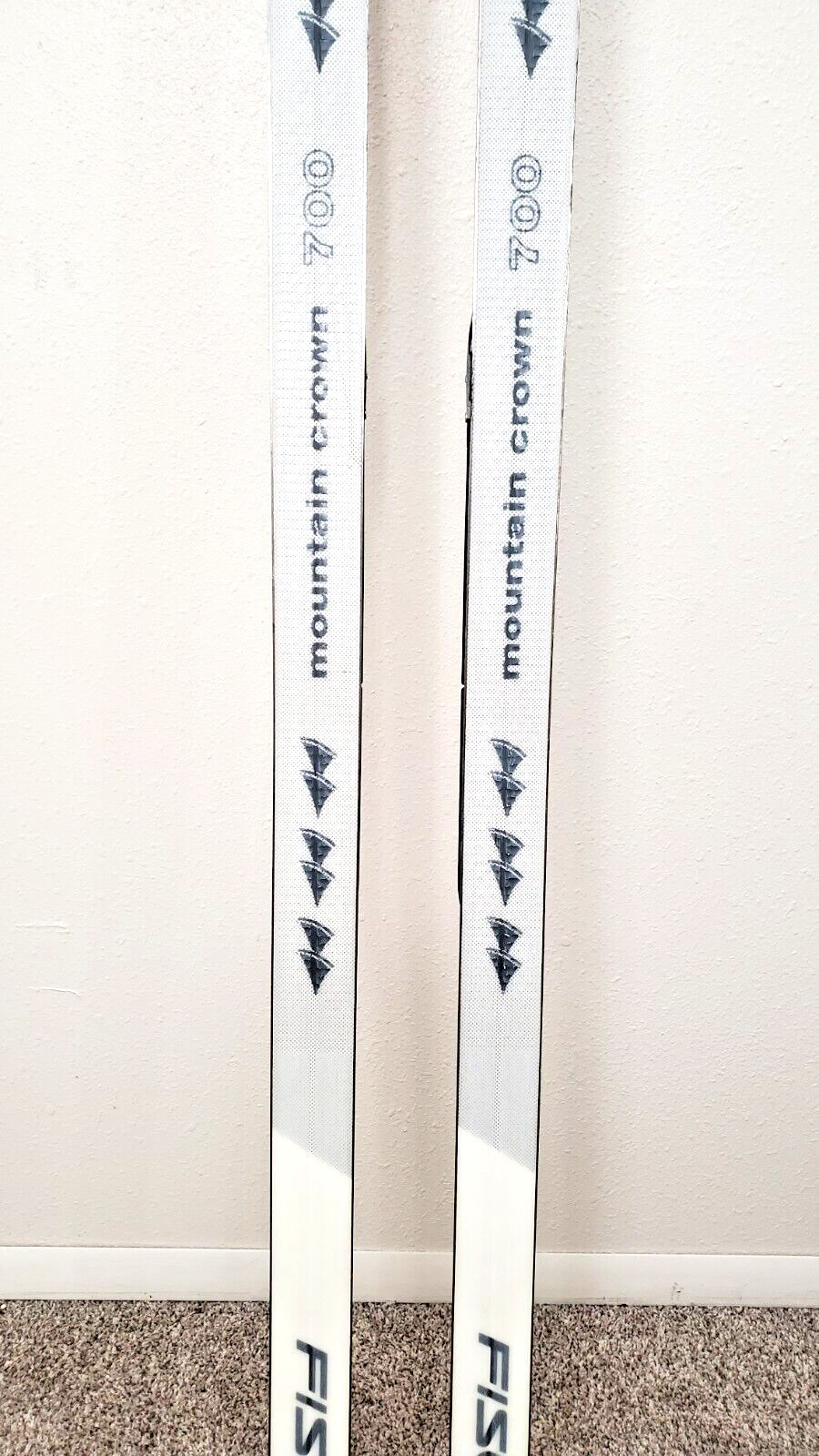 195cm FISCHER BC MOUNTAIN CROSS Crown Metal Edge Cross Country Skis w