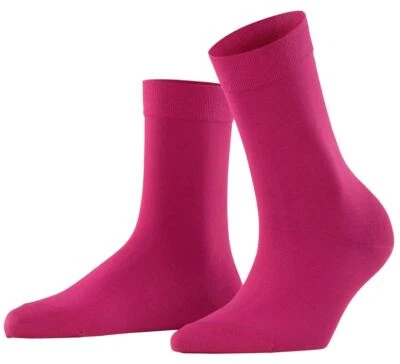 Falke Aux femmes Cotton Touch Plaine Coton Chaussettes - Rose - Photo 1/4