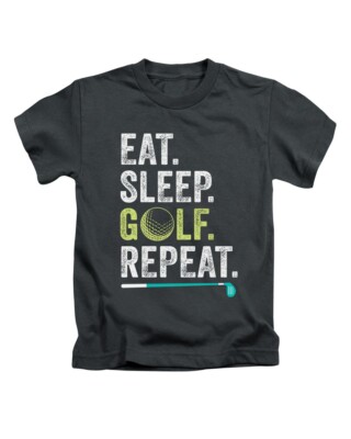 T-Shirt Eat Sleep Golf Repeat Erwachsene lustig Golfer Golfen Shirt Oberteil neu
