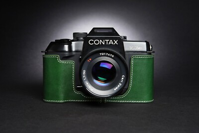 Genuine Real Leather Half Camera Case Bag Cover for Contax 167MT 137MA 137MD