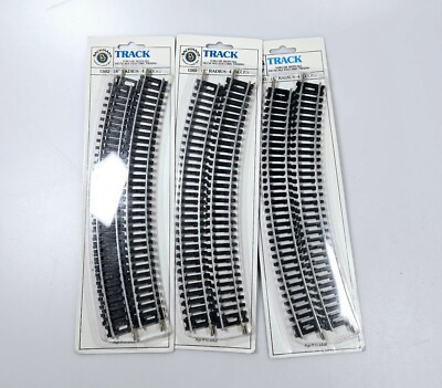 Bachmann HO #1502 18'' Radius Curved Track Sections 3 Packages NEW