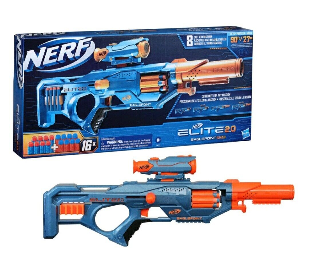 Nerf Elite 2.0 Eaglepoint RD-8 Review [4K] - A Slam-Fire Sniper Rifle? 