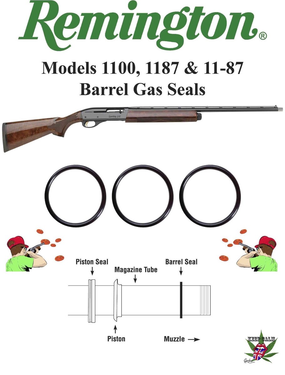 Remington fits 1100 1187 11-87 20ga LT Barrel Gas Seal, Viton O