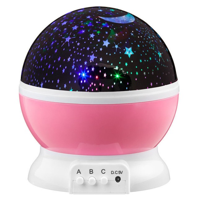 Calming Autism Sensory ADHD LEd Light Projector Pink Lamp Relax SKY