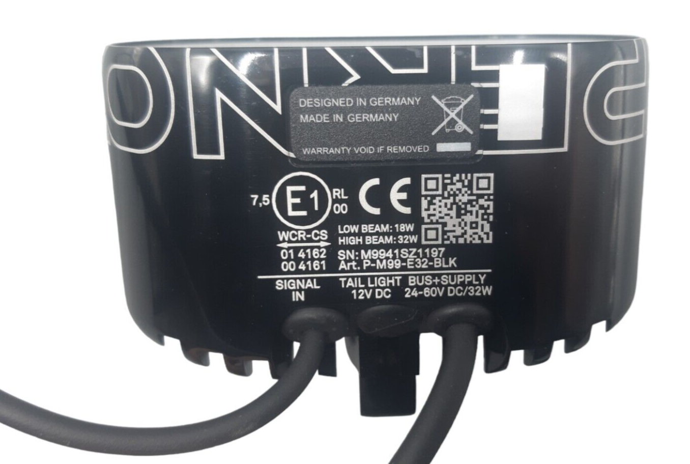 Phare Avant SUPERNOVA M99 PRO GHOST Pour VAE - 1600 Lumens, CAN/BUS, 24-60V, Alu