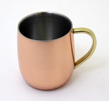 Japanese Copper Double Wall Mug 250ml Hot Cold Made in Japan Asahi
