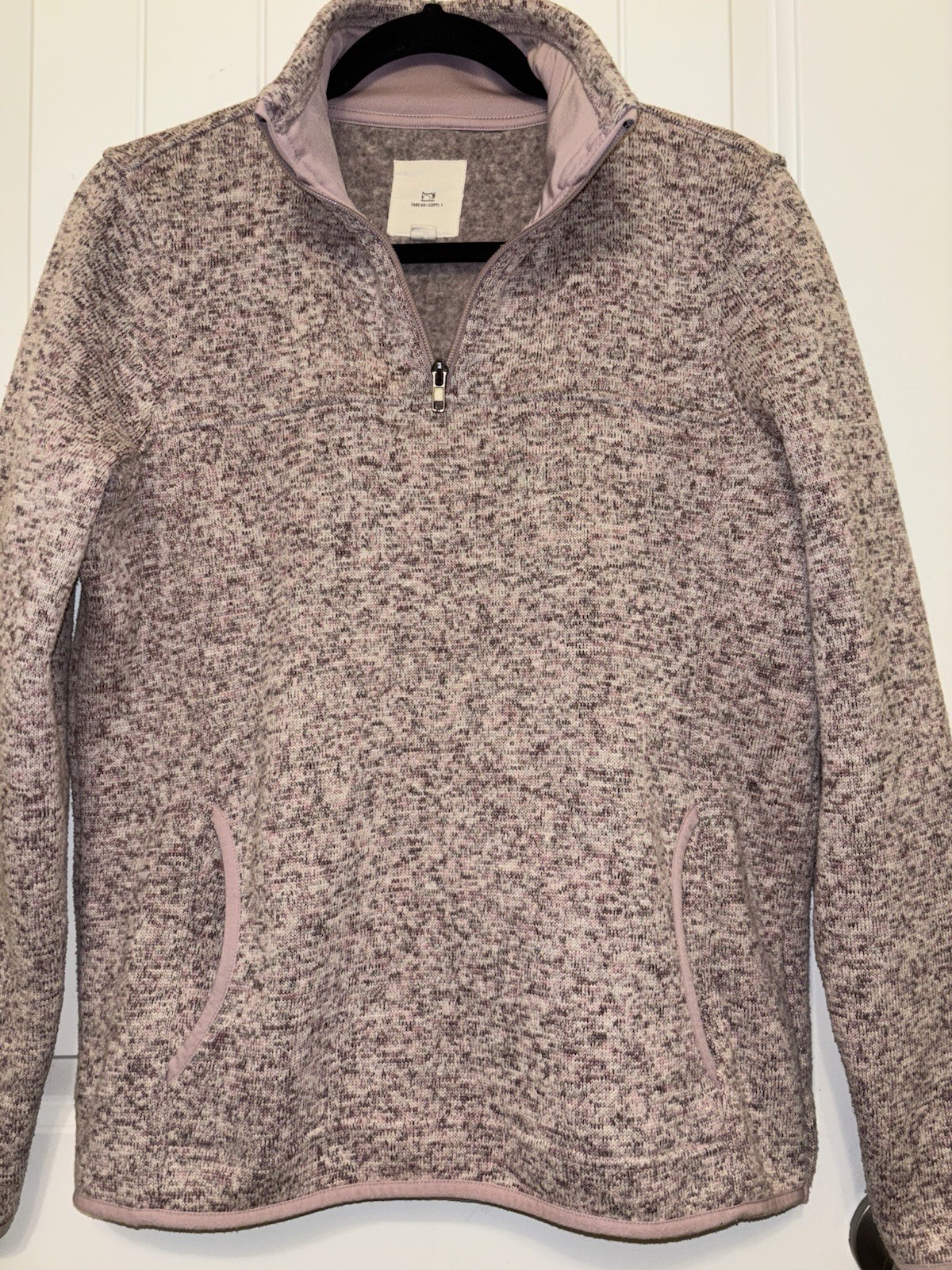 Thread And Supply Madison Pullover Heather Pink - image 3