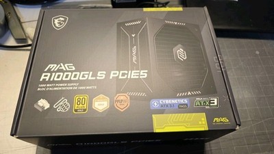 MSI MAG A1000GLS PCIE5 Power Supply PSU ATX 3.1 & PCIE 5.1